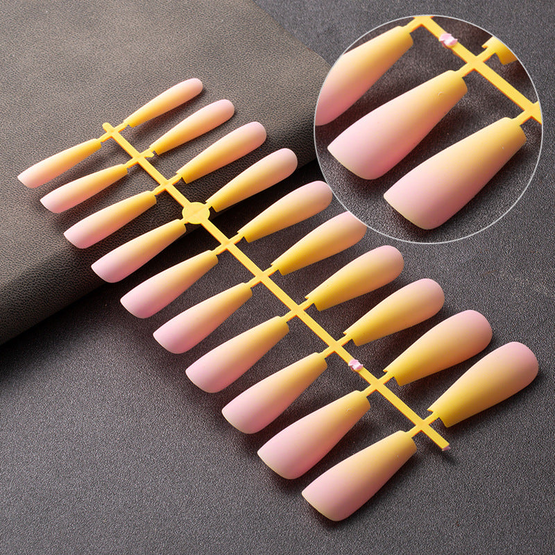 Wholesale Gradient Frosted Plastic Nail Stickers